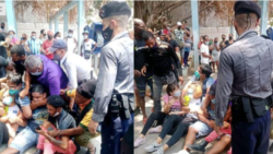 Los detenidos durante la protesta pacífica /Fotos: Cubalex