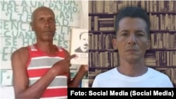 Activistas cubanos Gustavo Colás Castillo y Yoan Ricardo Llerena