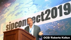 Daniel Hadad, CEO de Infobae, durante su intervención en el evento SIPConnect 2019