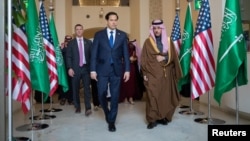 El secretario de Estado de Estados Unidos, Marco Rubio, visita Arabia Saudí. (Foto: Agencia de Prensa Saudita/Folleto vía REUTERS)